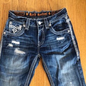Rock Revival distressed denim 30 x 34